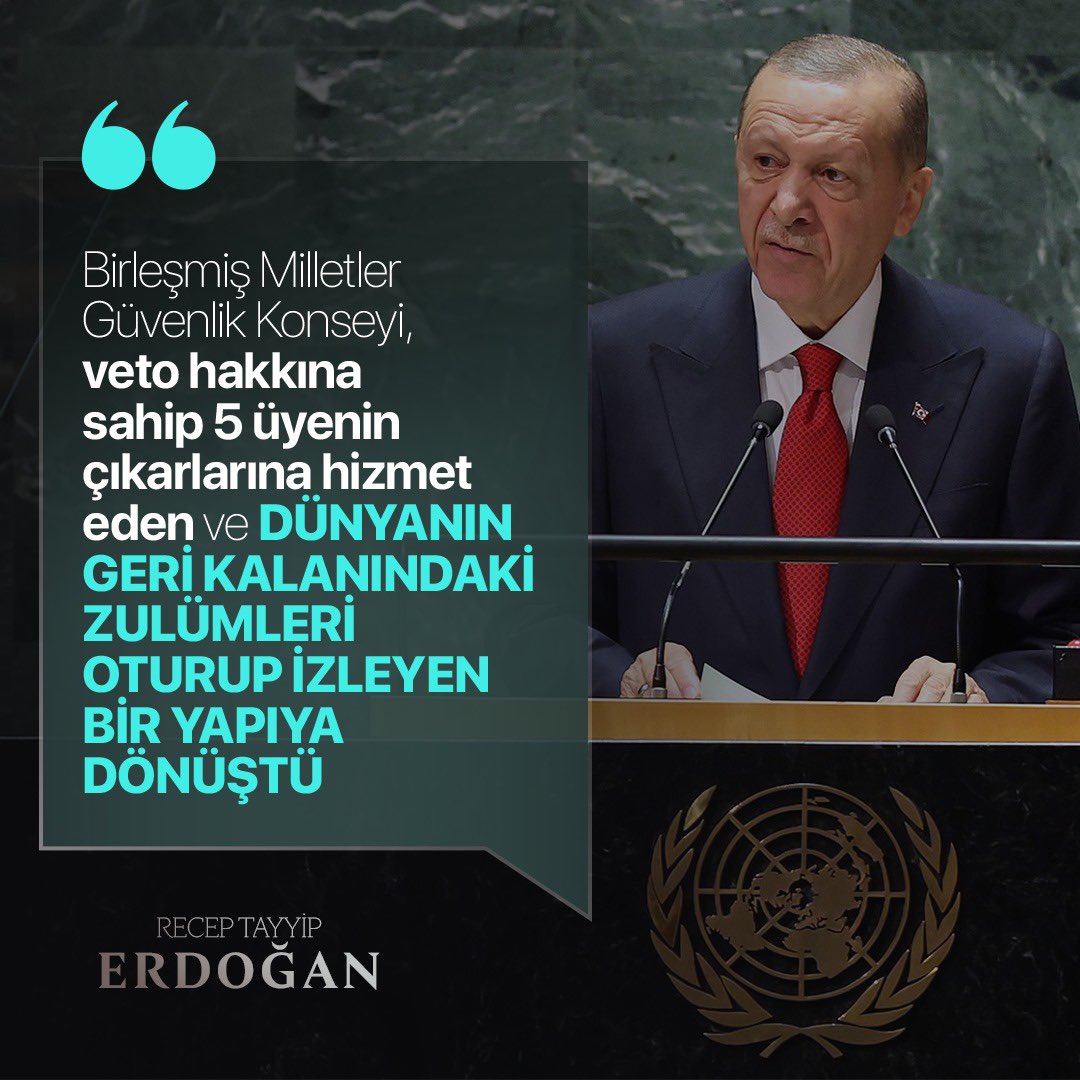 Cumhurbaşkanı Erdoğan'dan BM Güvenlik Konseyi'ne Sert Eleştiriler