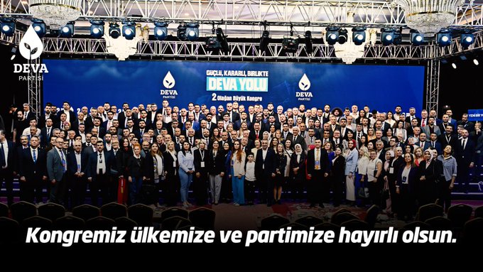 DEVA Partisi 2. Olağan Büyük Kongresini Gerçekleştirdi: 