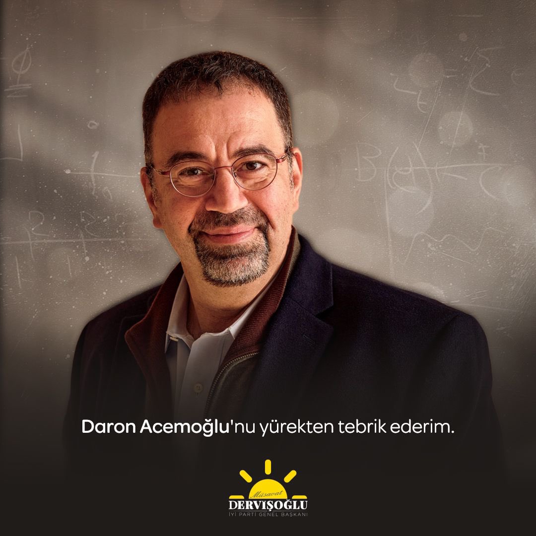 Türk Bilim İnsanı Prof. Dr. Daron Acemoğlu Nobel Ekonomi Ödülü'ne Layık Görüldü