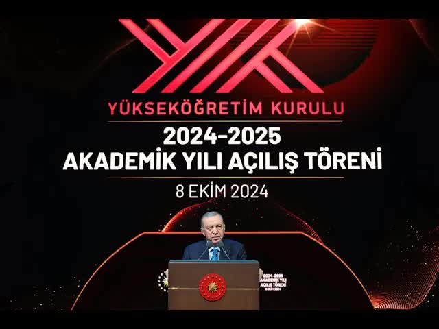 Erdoğan'dan 2024-2025 Akademik Yılı Açılışında Eğitime Güçlü Vurgu