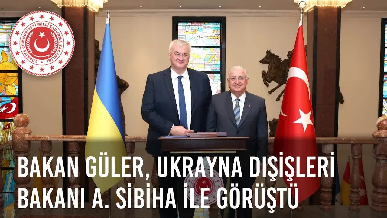 Millî Savunma Bakanı Yaşar Güler, Ukrayna Dışişleri Bakanı Andriy Sibiha ile Kritik Görüşme Yaptı