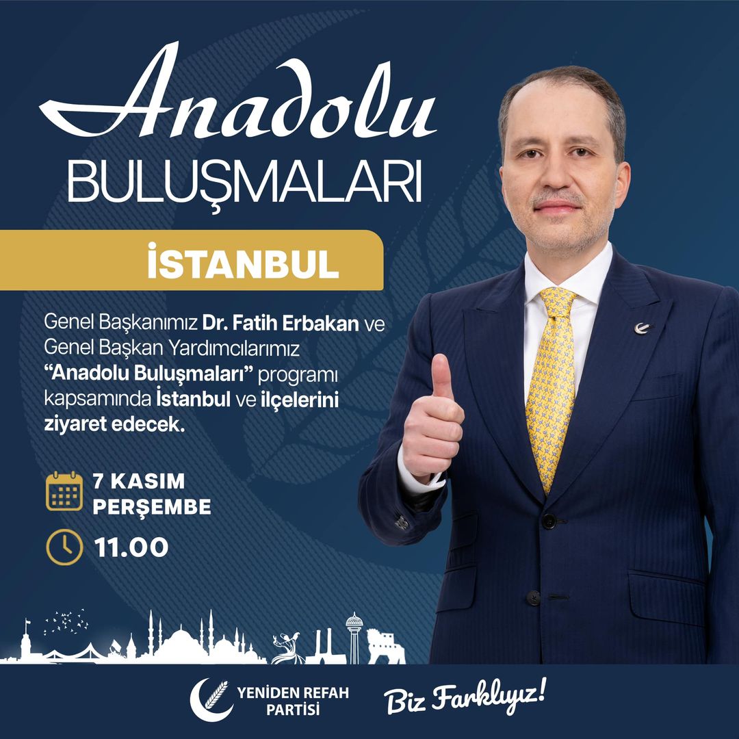 Yeniden Refah Partisi İstanbul'da Halkla Buluşuyor