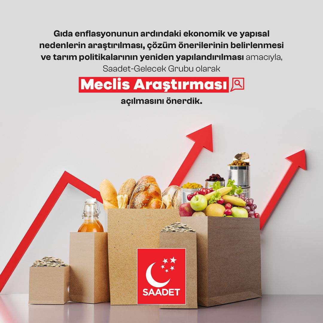 Saadet-Gelecek Grubu'ndan Gıda Enflasyonuna Karşı Meclis Araştırma Önerisi